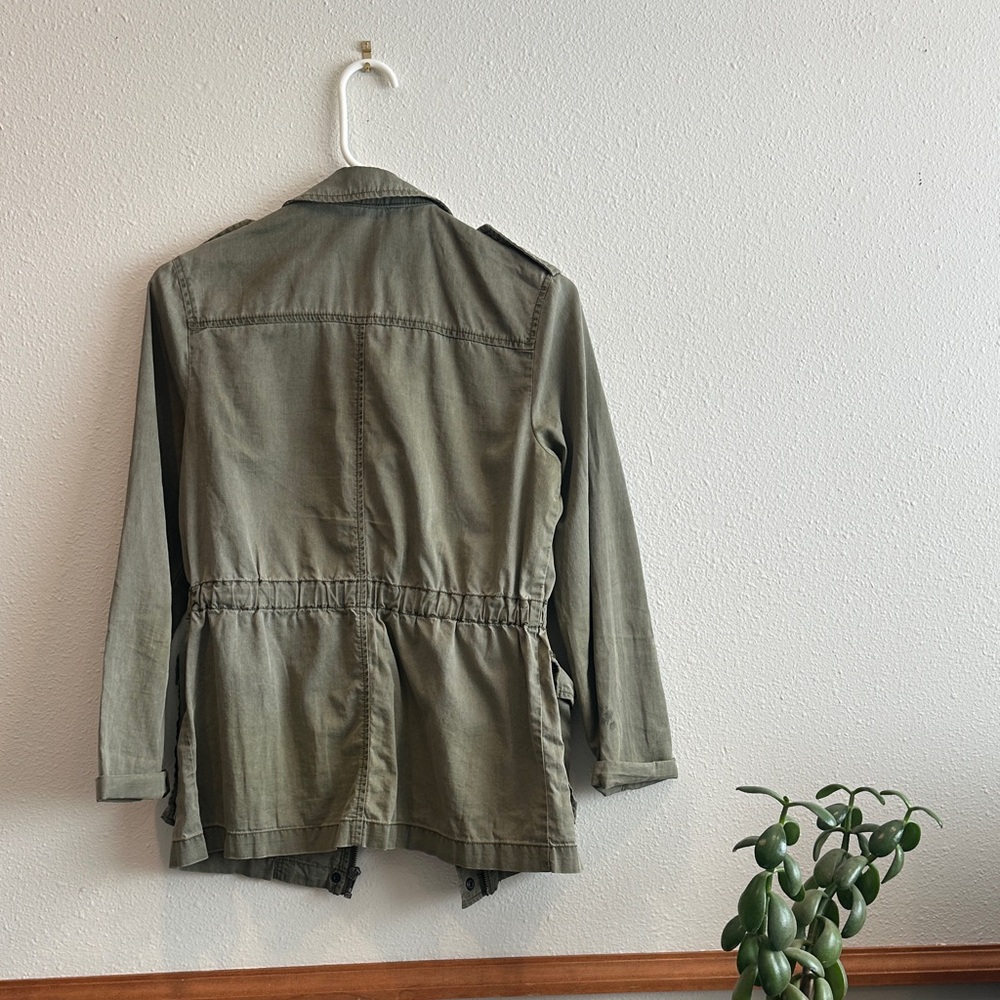Olive Green Utility Jacket - Picture 2 of 5